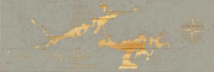 FP2023 - Greers Ferry Lake, AR Engraved Panoramic (Standard)