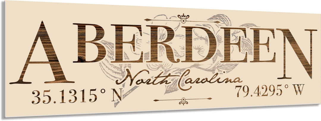 FP1371 - Aberdeen Dogwood, NC Engraved Stick (Standard)