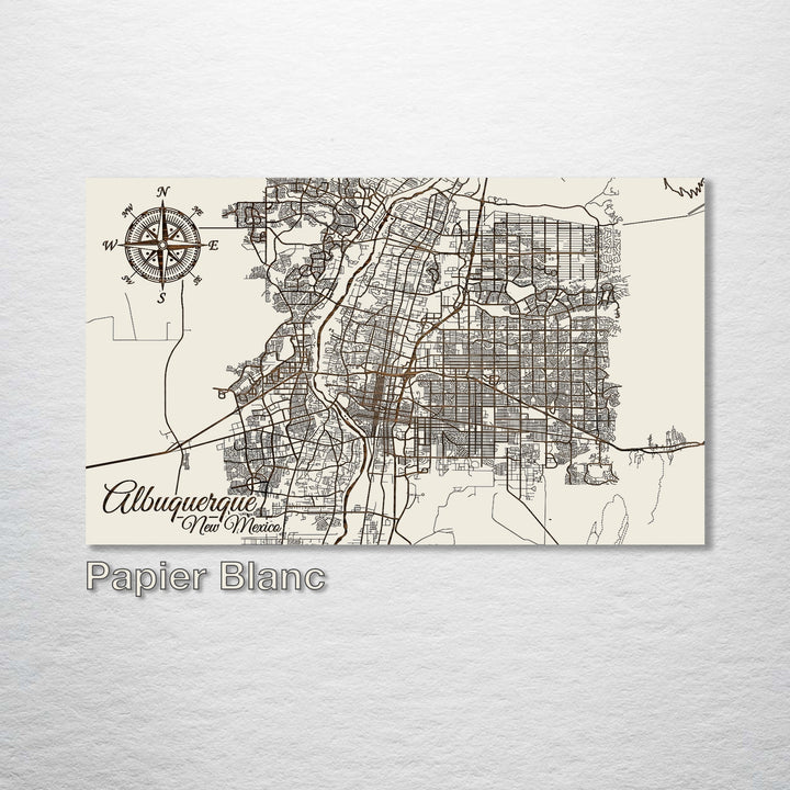 Albuquerque, New Mexico Street Map - Fire & Pine