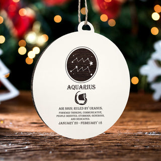 Aquarius Zodiac Ornament