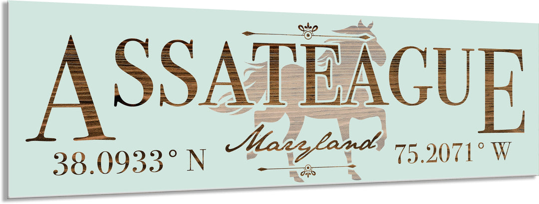 FP1263 - Assateague, MD Engraved Stick (Standard)