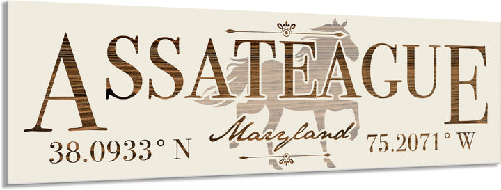 FP1263 - Assateague, MD Engraved Stick (Standard)