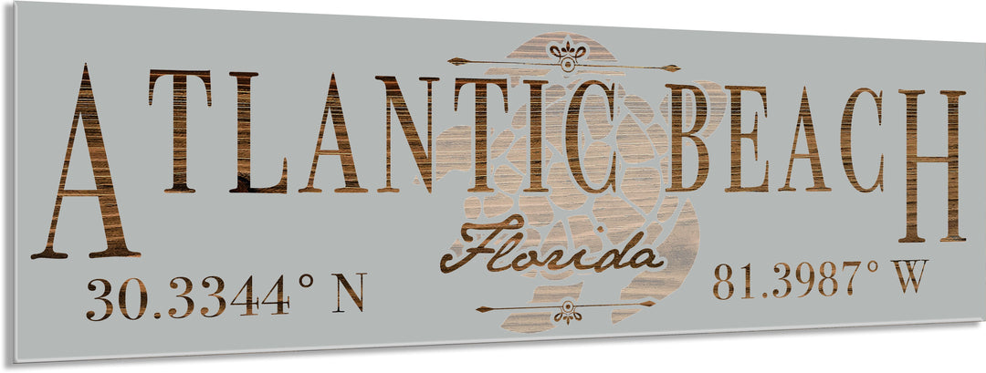 FP1717 - Atlantic Beach, FL Engraved Stick (Silver)