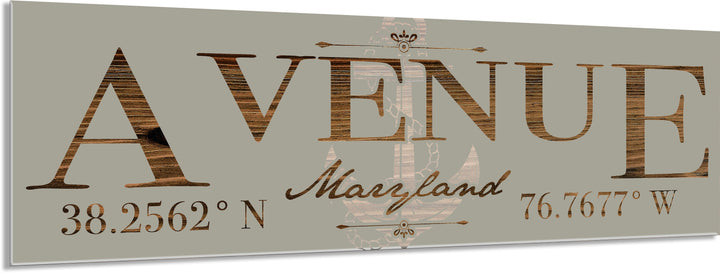 FP1354 - Avenue, MD Anchor Engraved Stick (Bronze)