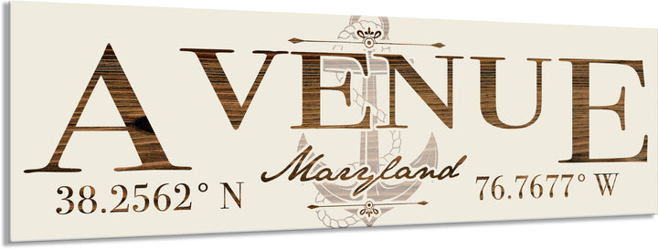 FP1354 - Avenue, MD Anchor Engraved Stick (Bronze)