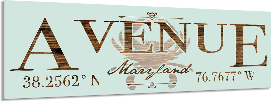 FP1354 - Avenue, MD Engraved Stick (Bronze)