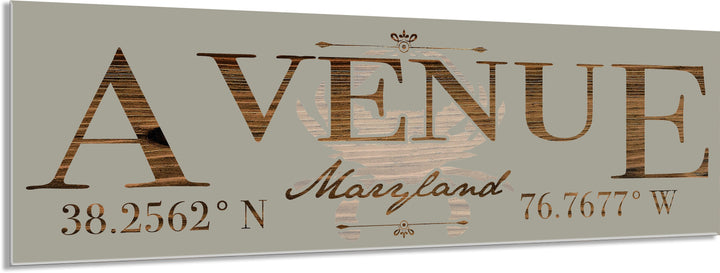 FP1354 - Avenue, MD Engraved Stick (Bronze)