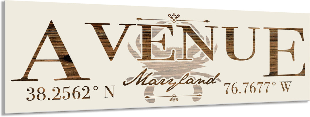 FP1354 - Avenue, MD Engraved Stick (Bronze)