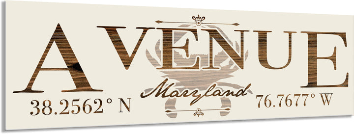FP1354 - Avenue, MD Engraved Stick (Bronze)