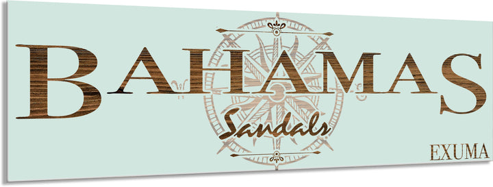 FP0699 - Bahamas Sandals, Exuma Engraved Stick (Bronze)