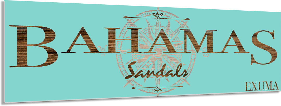 FP0699 - Bahamas Sandals, Exuma Engraved Stick (Bronze)