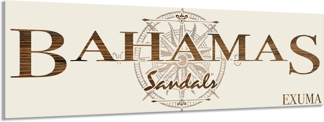 FP0699 - Bahamas Sandals, Exuma Engraved Stick (Bronze)