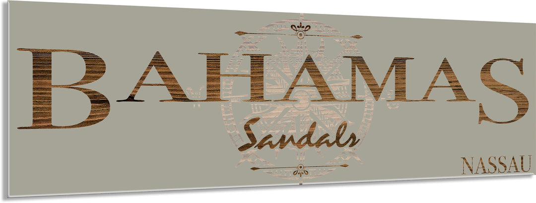 FP0699 - Bahamas Sandals, Nassau Engraved Stick (Bronze)