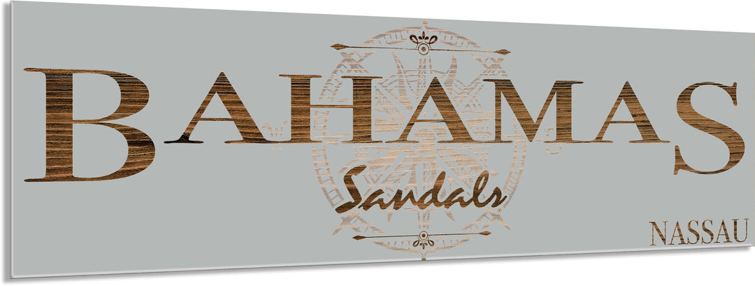 FP0699 - Bahamas Sandals, Nassau Engraved Stick (Bronze)