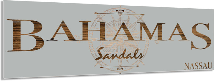FP0699 - Bahamas Sandals, Nassau Engraved Stick (Bronze)