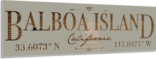 FP1829 - Balboa Island Sailboat Engraved Stick (Standard)