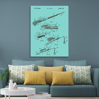 Exclusive - Bared Fishing Lure Engraved Patent