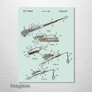 Exclusive - Bared Fishing Lure Engraved Patent