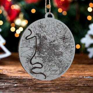 Baton Rouge, Louisiana Round Ornament