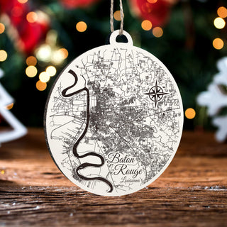 Baton Rouge, Louisiana Round Ornament