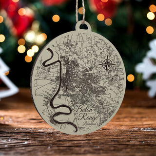 Baton Rouge, Louisiana Round Ornament