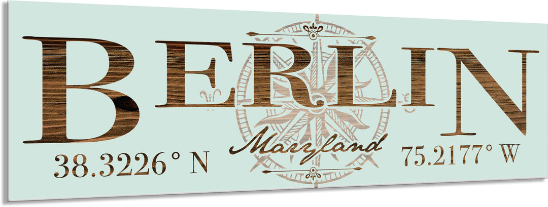 FP1263 - Berlin, MD Engraved Stick (Standard)