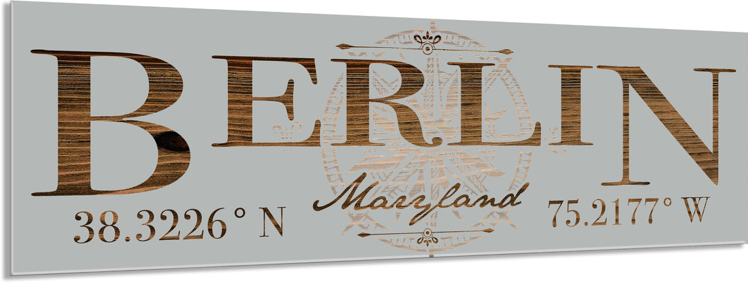 FP1263 - Berlin, MD Engraved Stick (Standard)