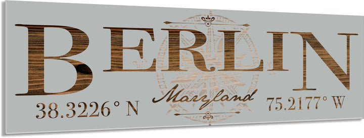 FP1263 - Berlin, MD Engraved Stick (Standard)