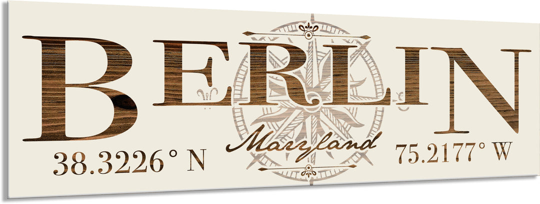 FP1263 - Berlin, MD Engraved Stick (Standard)