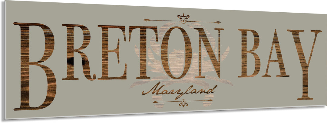 FP1354 - Breton Bay, MD Engraved Stick (Bronze)