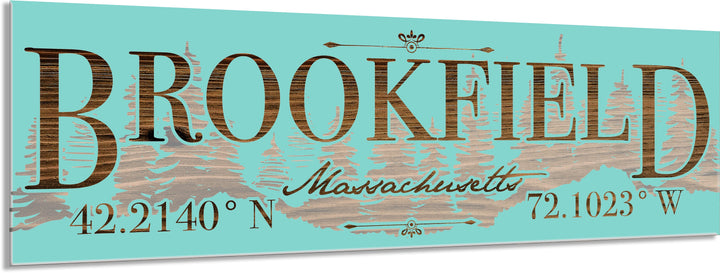 FP0805 - Brookfield Treeline, MA Engraved Stick (Standard)