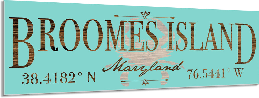 FP1354 - Broomes Island, MD Engraved Stick (Bronze)