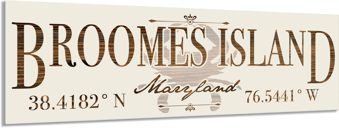 FP1354 - Broomes Island, MD Engraved Stick (Bronze)