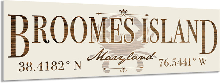 FP1354 - Broomes Island, MD Engraved Stick (Bronze)
