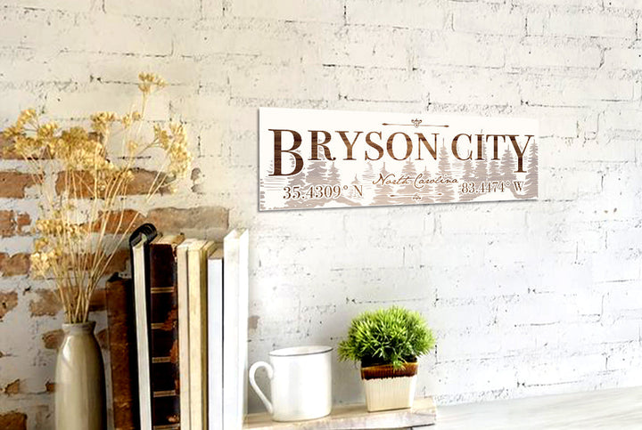 FP1860 - Bryson City, NC Engraved Stick (Bronze)