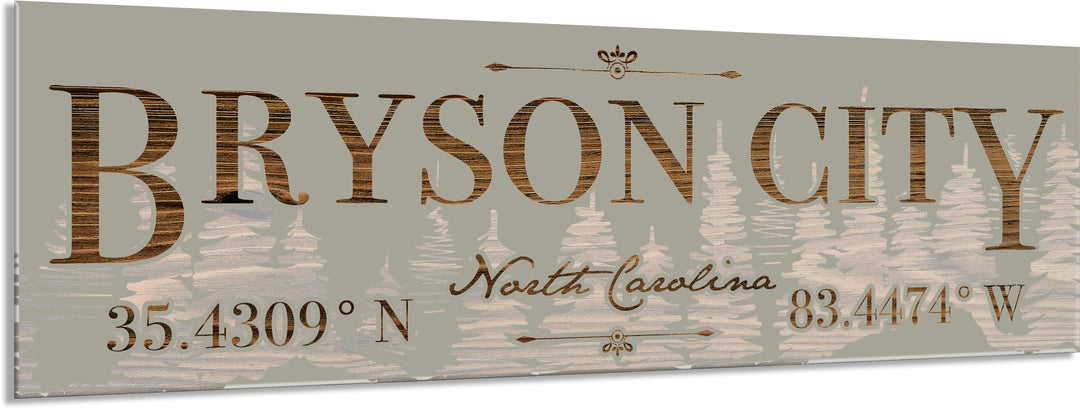 FP1860 - Bryson City, NC Engraved Stick (Bronze)