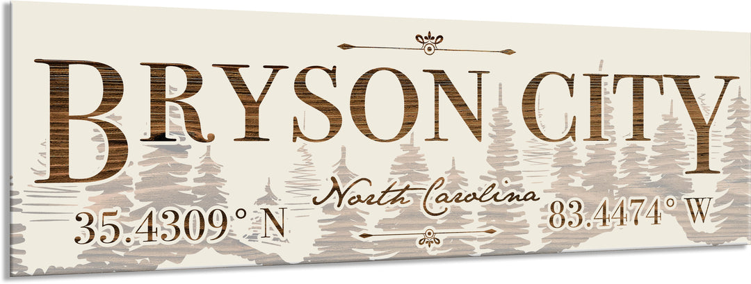 FP1860 - Bryson City, NC Engraved Stick (Bronze)