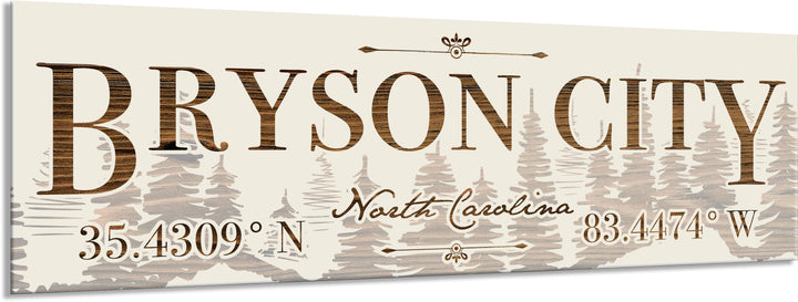 FP1860 - Bryson City, NC Engraved Stick (Bronze)