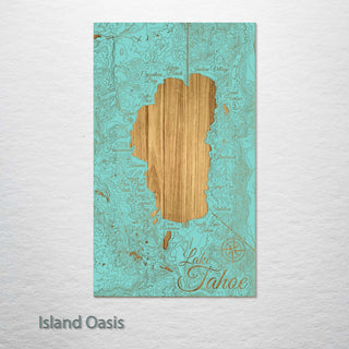 Lake Tahoe, CA Map (MI-SM) Engraved Map (Standard)