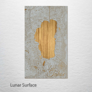 Lake Tahoe, CA Map (MI-SM) Engraved Map (Standard)