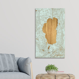 Lake Tahoe, CA Map (MI-SM) Engraved Map (Standard)