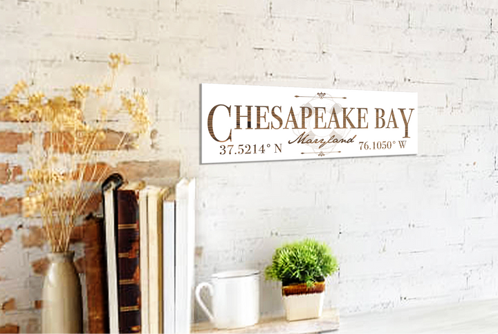 FP0318 - Chesapeake Bay, Maryland Engraved Stick (Bronze)