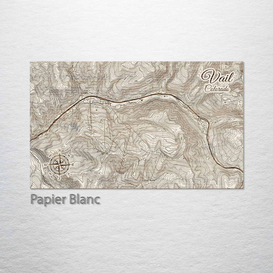 Map Vail Color Vail, Colorado Street Map