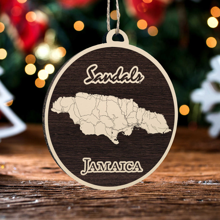 FP0699 - Sandals Jamaica Engraved Ornament (Bronze)
