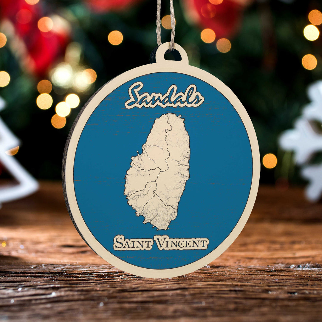 FP0699 - Saint Vincent Printed Ornament (Bronze)