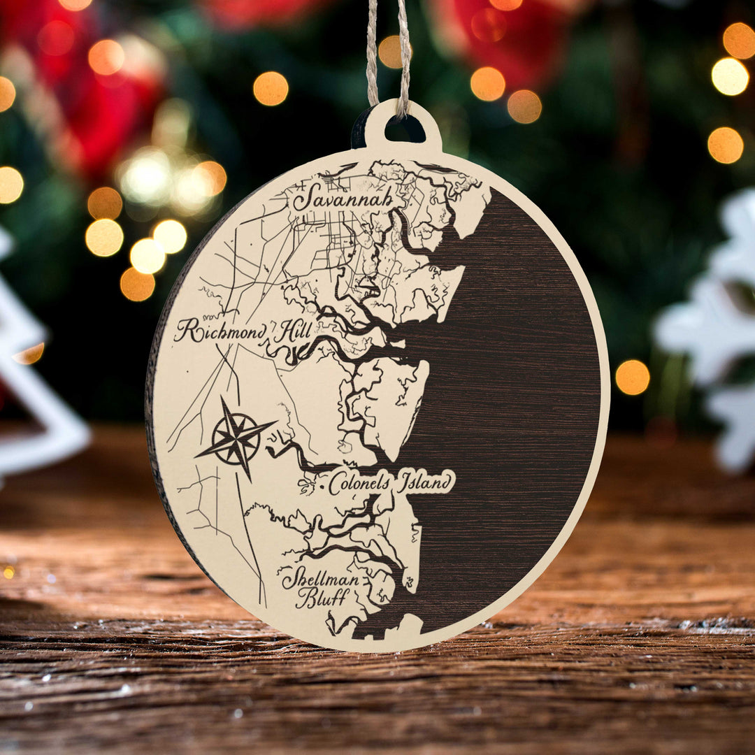 FP0488 -  Ellas, GA Engraved Ornament (Standard)