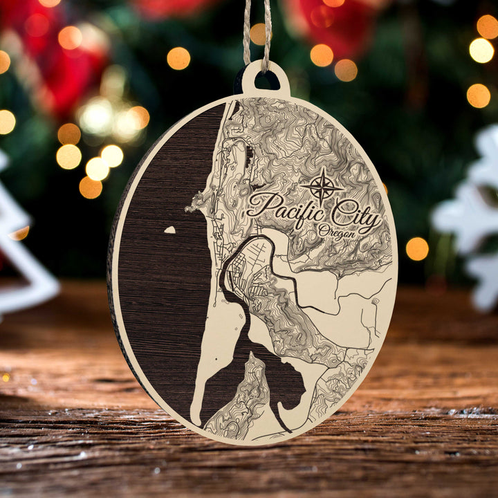 FP0879 - Pacific City, OR Engraved Ornament (Standard)