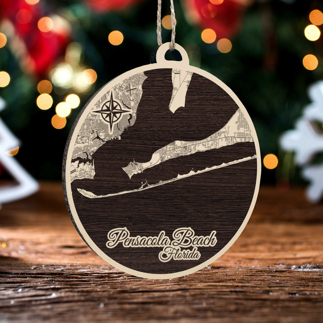 FP1153 - Pensacola Beach Engraved Ornament (Standard)