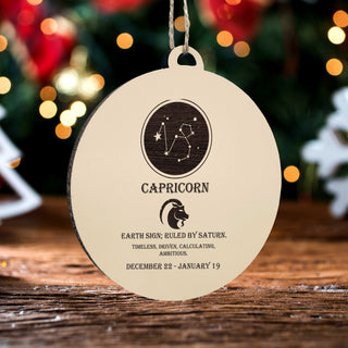 Capricorn Zodiac Ornament