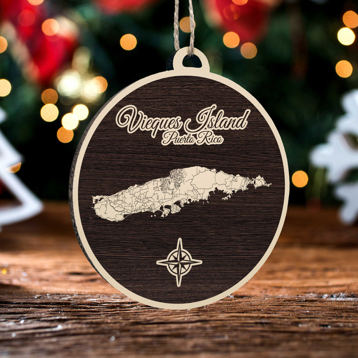 FP0881 - Vieques Island, PR Engraved Ornament (Standard)